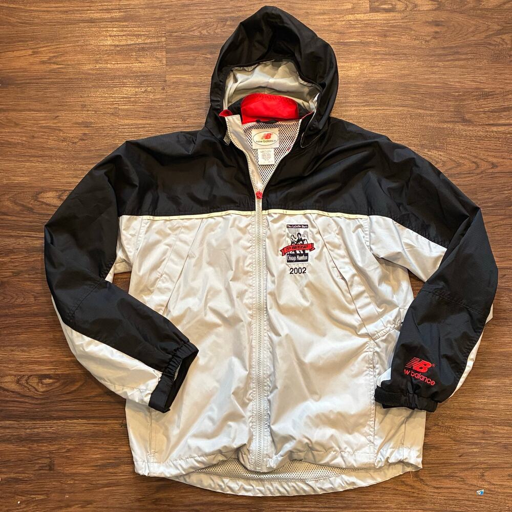 New Balance Chicago Marathon 2002 Jacket Y2K Windbreaker Hooded M